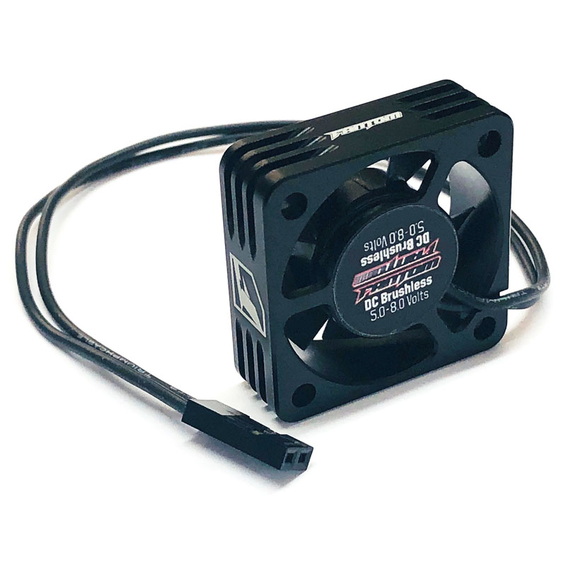 30mm Aluminum Case Motor Fan – Black