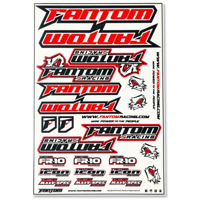 Vinyl Die-Cut Team Sticker Sheet - Red