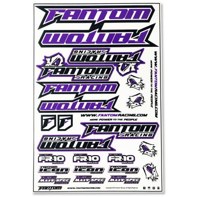 Vinyl Die-Cut Team Sticker Sheet - Purple