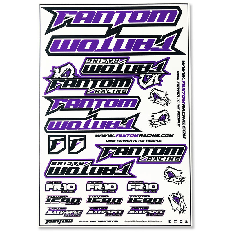 Vinyl Die-Cut Team Sticker Sheet – Purple