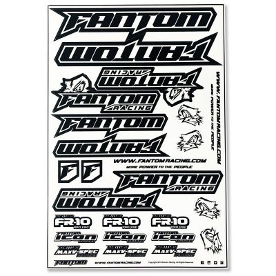 Vinyl Die-Cut Team Sticker Sheet - Black/White