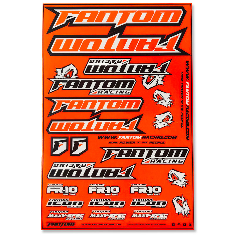 Vinyl Die-Cut Team Sticker Sheet – Flo Orange
