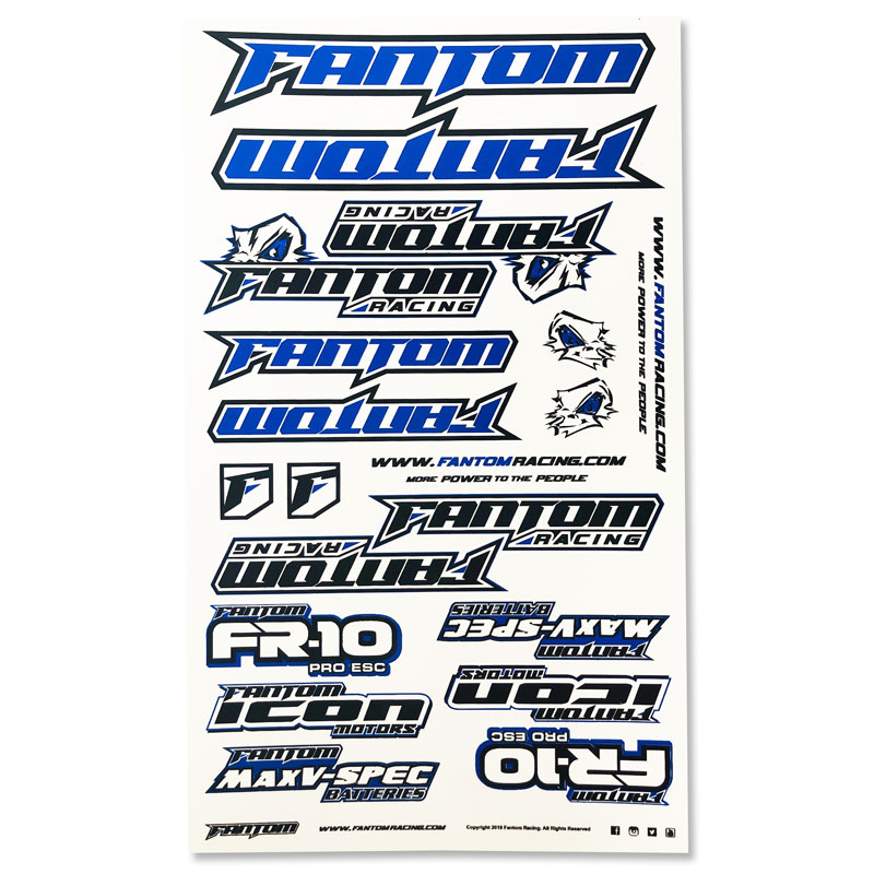U-Cut Team Sticker Sheet – Blue