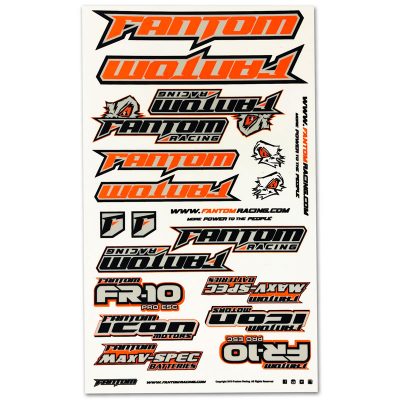 U-Cut Team Sticker Sheet - Flo Orange