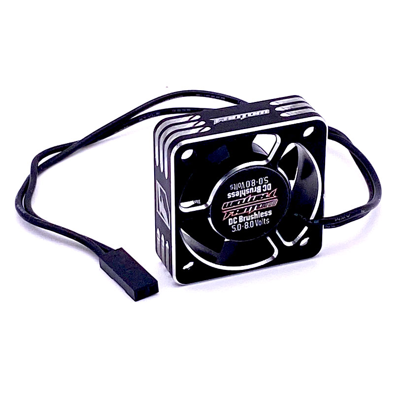 30mm Aluminum Case Motor Fan – Black/Silver