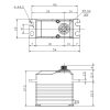 FR745 45KG - High Torque, HV, Standard Profile, Programmable, Digital Racing Servo - Image 5