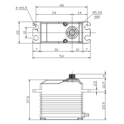 FR745 45KG - High Torque, HV, Standard Profile, Programmable, Digital Racing Servo - Image 5