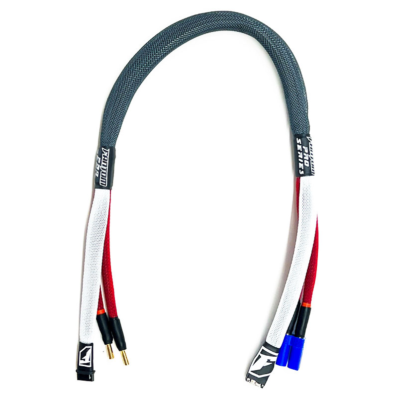 4S (4-Cell), 4mm Bullet (charger) to EC5 (battery) PRO SERIES Charge Lead