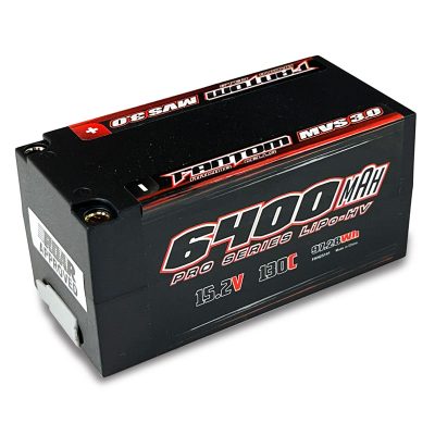 6400mAh, 130C, 15.2v, 4-Cell, SHORTY, MVS 3.0 PRO HV Silicon Graphene LiPo-HV