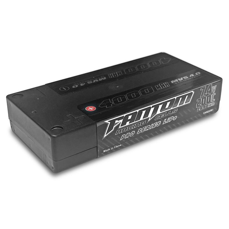 4000mAh, 200C, 7.4v, (2S) 2-Cell, ULCG SHORTY, MVS 4.0 Graphene Pro Series LiPo